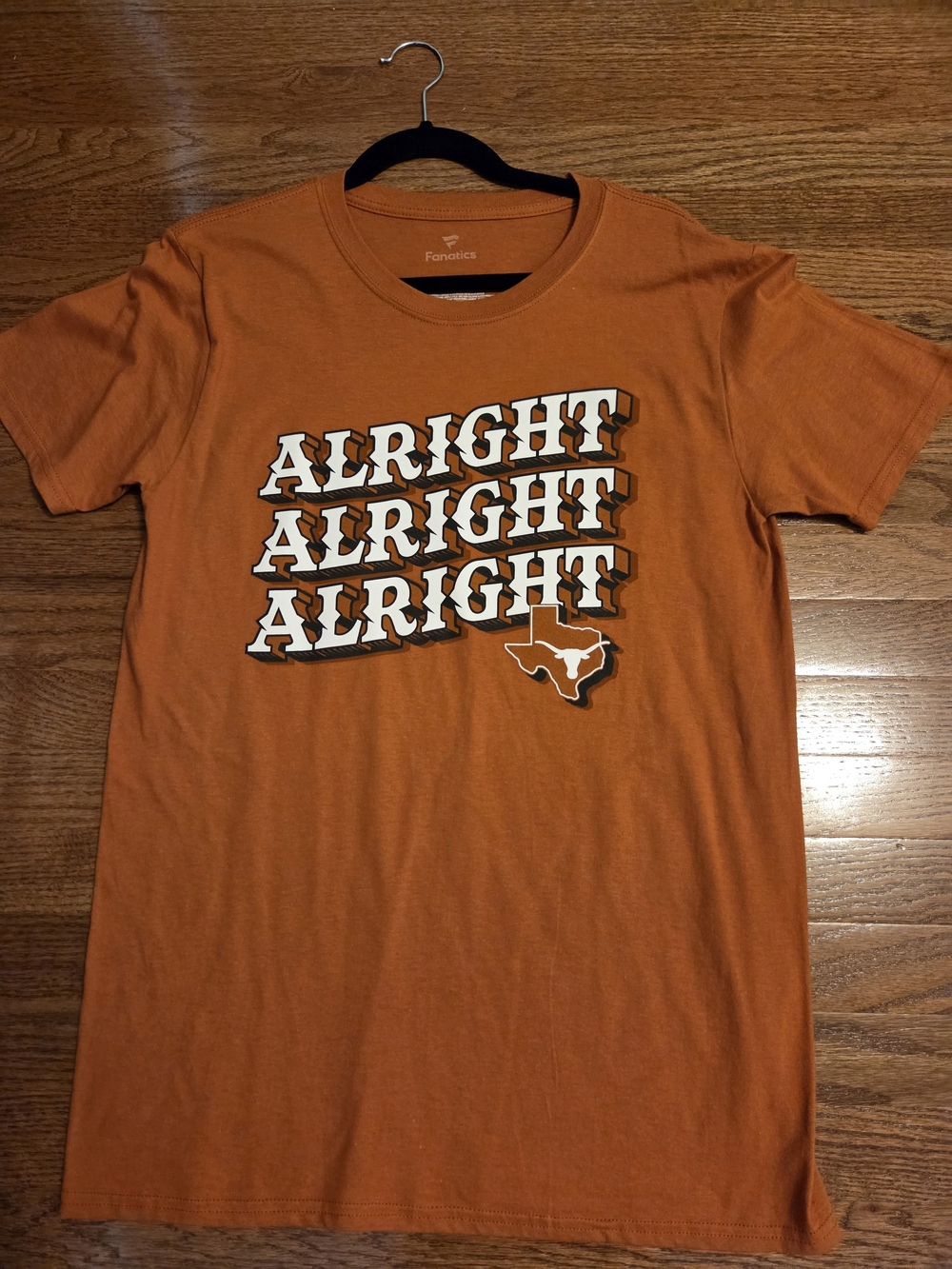 NNT, University Of Texas Fanatics 'Alright Alright Alright' Tee, M